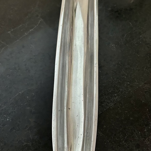 Rare Antique Silver Mechanical Tong/Claw With Pewter Olive/Pickle Tray. - Picture 8 of 10